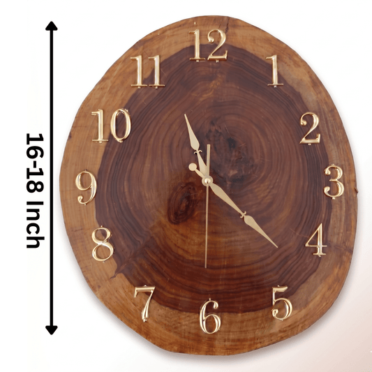 2 IN 1 - Wooden Wall Clock & Key Hanger - Handcrafted | Craftingers