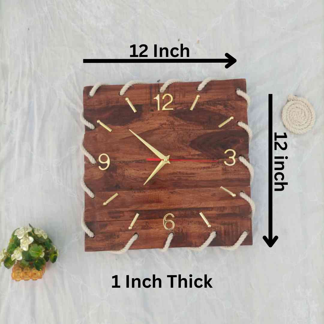 Wooden Rope Clock | For Artistic Look
