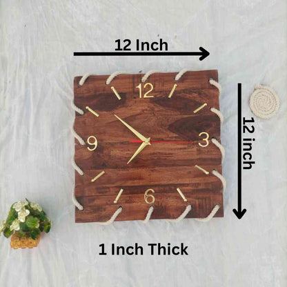 Wooden Rope Clock | For Artistic Look