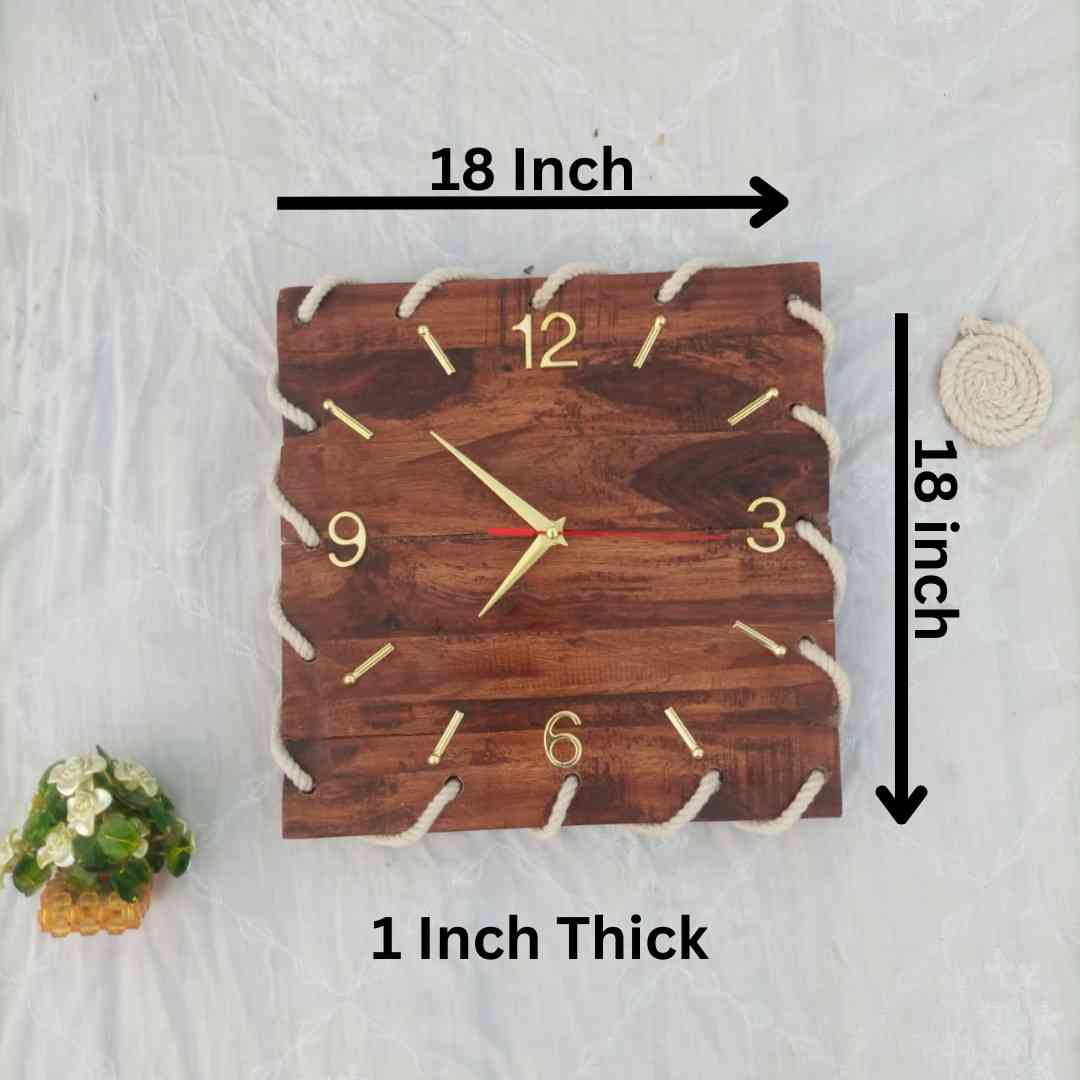 Wooden Rope Clock | For Artistic Look