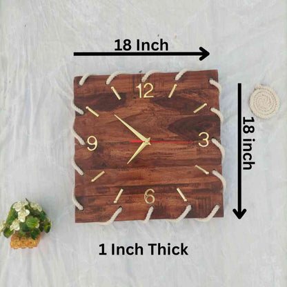 Wooden Rope Clock | For Artistic Look