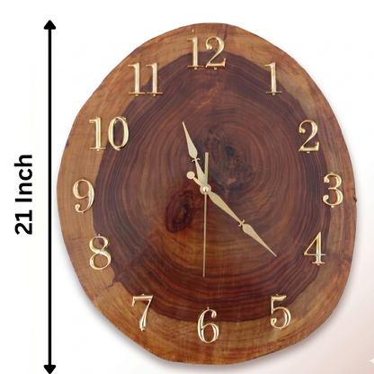 Wooden Log Clock | Made with One Piece