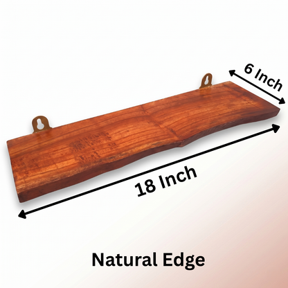 Floating Shelf | Natural Edge | 100% Pure Wood