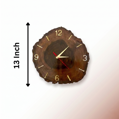 Wooden Log Clock | Made with One Piece