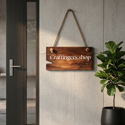 Welcome Sign Board | Wooden Art Piece