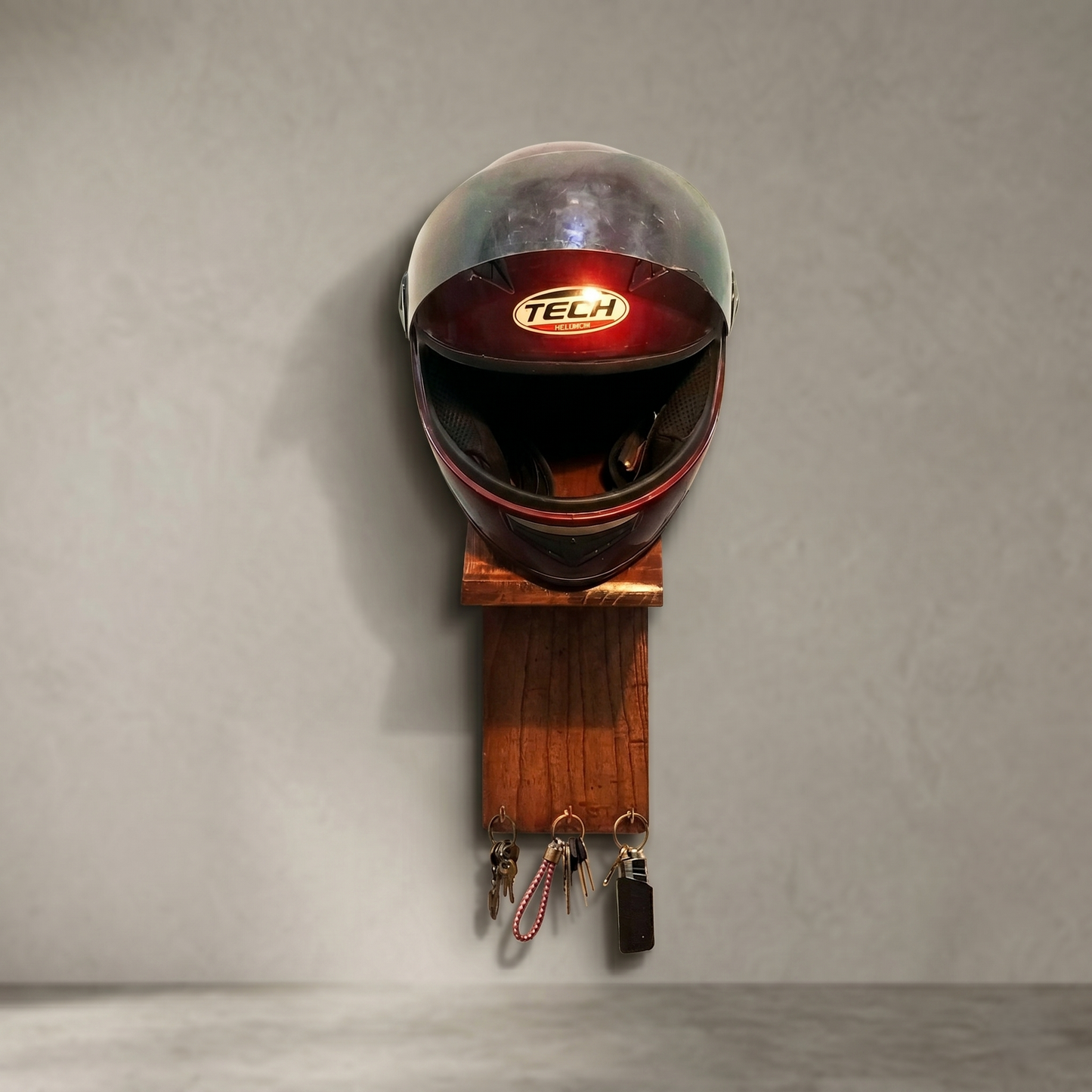Wooden Helmet Hanger | Matches your Vibe