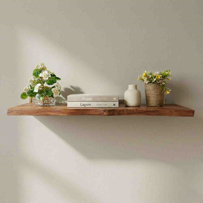 Floating Shelf | Natural Edge | 100% Pure Wood