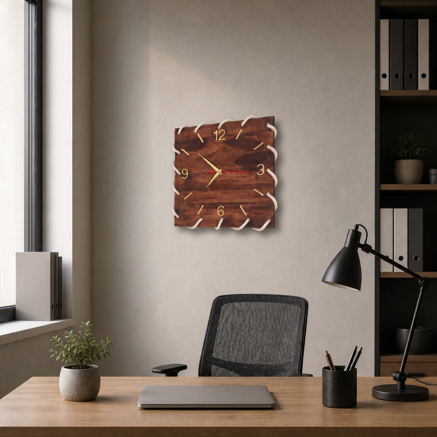 Wooden Rope Clock | For Artistic Look