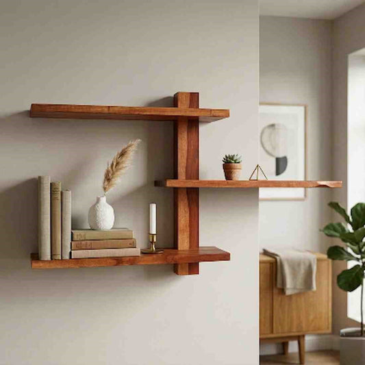 3-Tier Floating Shelf | 100% Pure Wood
