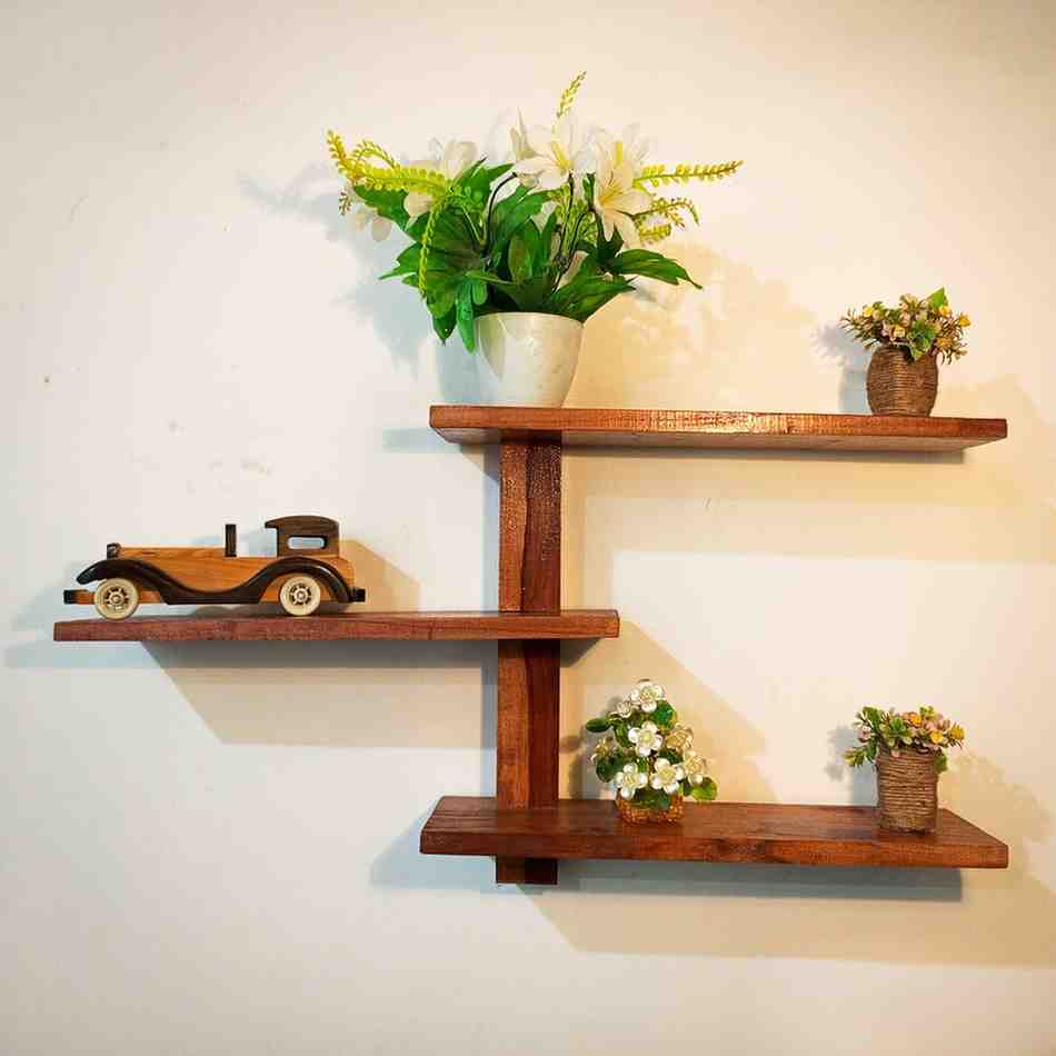 3-Tier Floating Shelf | 100% Pure Wood