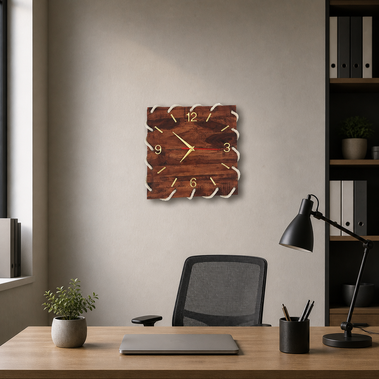 Wooden Rope Clock | For Artistic Look